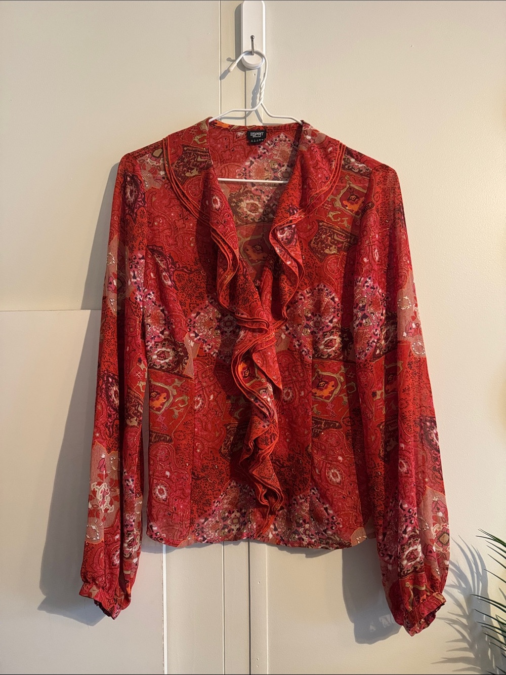 ESPRIT Y2K Flowy Button-Up Top | US 4